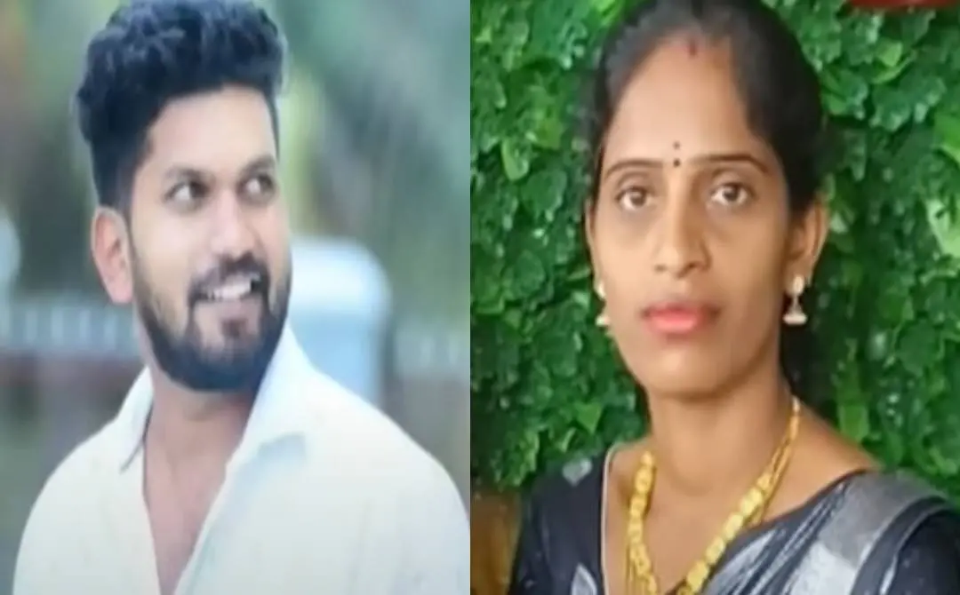 പ്രതി പുനീത് ഗൗഡ, കൊല്ലപ്പെട്ട പ്രീതി സുന്ദരേഷ് | Screengrab Courtesy: Youtube.com/BIG TV Live