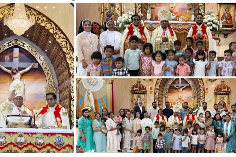പെന്തക്കുസ്താ തിരുനാളിനും എഴുത്തിനിരുത്തലിനും ജോര്ജ്ജ് പള്ളിപ്പറമ്പില് കാര്മികത്വം വഹിച്ചു