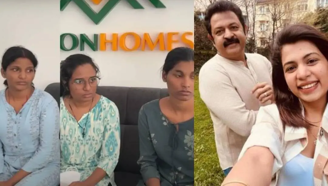 കൃഷ്ണകുമാറിന്റെ കുടുംബം പുറത്തുവിട്ട വീഡിയോയില്നിന്ന്, കൃഷ്ണകുമാറിനൊപ്പം ദിയ കൃഷ്ണ Photo: YouTube/ Sindhu Krishna, instagram/diya krishna