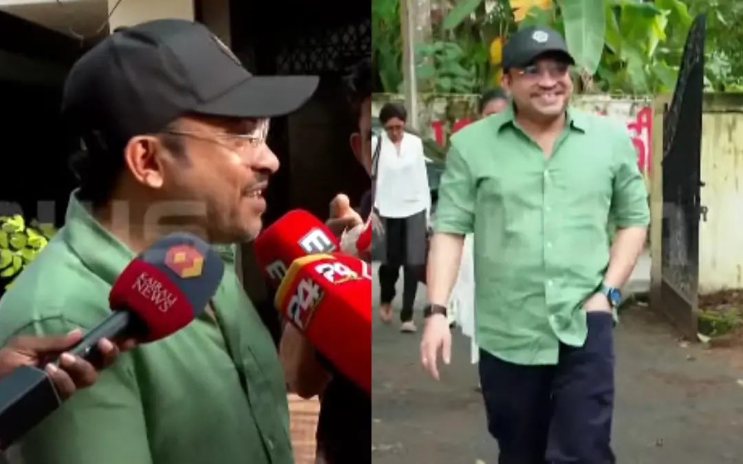 സൗബിന് ചോദ്യംചെയ്യലിന് മരട് പോലീസ് സ്റ്റേഷനില് എത്തിയപ്പോള് | Photo: Screen grab/ Mathrubhumi News