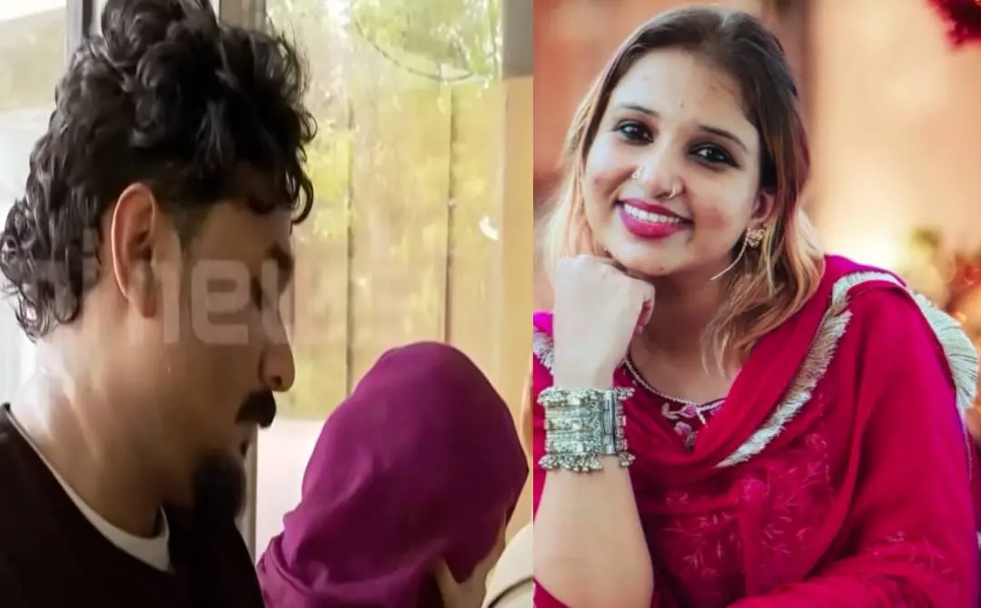 യാസര്‍ അറഫാത്തും റിന്‍സിയും | Screengrab: Mathrubhumi News & Instagram