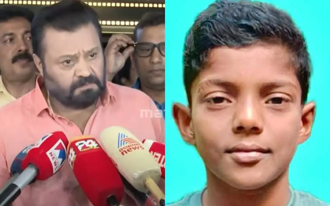 സുരേഷ് ഗോപി, ഷോക്കേറ്റ് മരിച്ച മിഥുൻ | Photo: Mathrubhumi