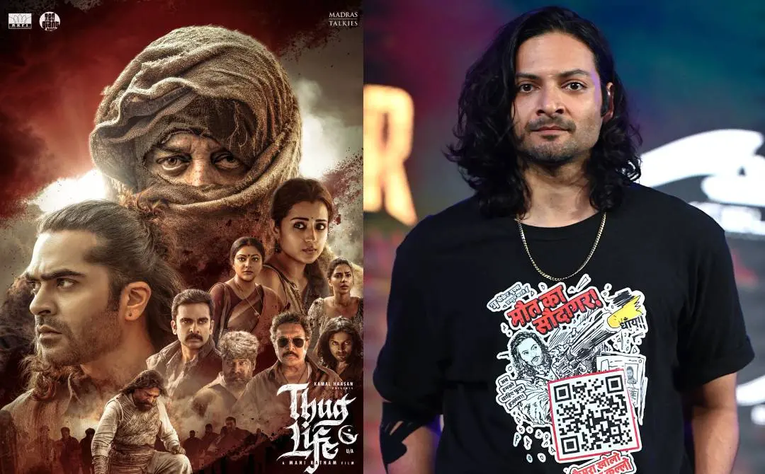 'തഗ് ലൈഫ്' സിനിമയുടെ പോസ്റ്റർ, നടൻ അലി ഫസൽ | ഫോട്ടോ: X, AFP
