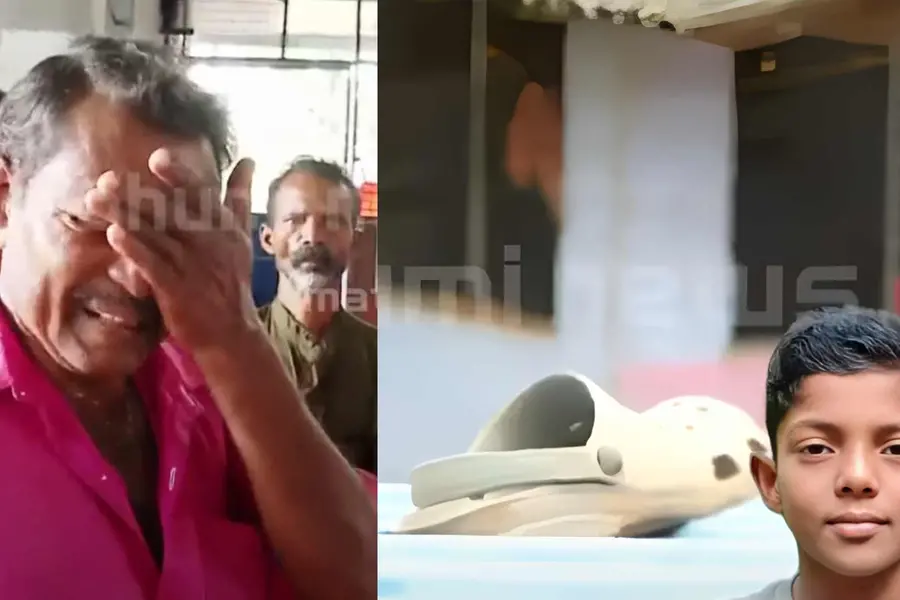 'കേറല്ലേ കേറല്ലേ എന്ന് പറഞ്ഞതാ, പക്ഷേ'; ഷീറ്റിനുമേൽകയറി ചെരിപ്പെടുക്കാൻ ശ്രമം, വൈദ്യുതിലൈനിൽ തൊട്ടു