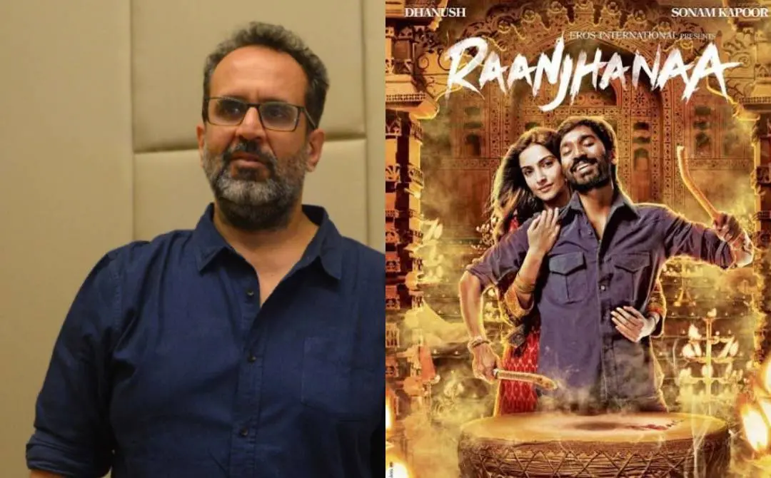 സംവിധായകൻ ആനന്ദ് എൽ. റായ്, രാഞ്ഝ്ണാ എന്ന ചിത്രത്തിന്റെ പോസ്റ്റർ | ഫോട്ടോ: AFP, അറേഞ്ച്ഡ്