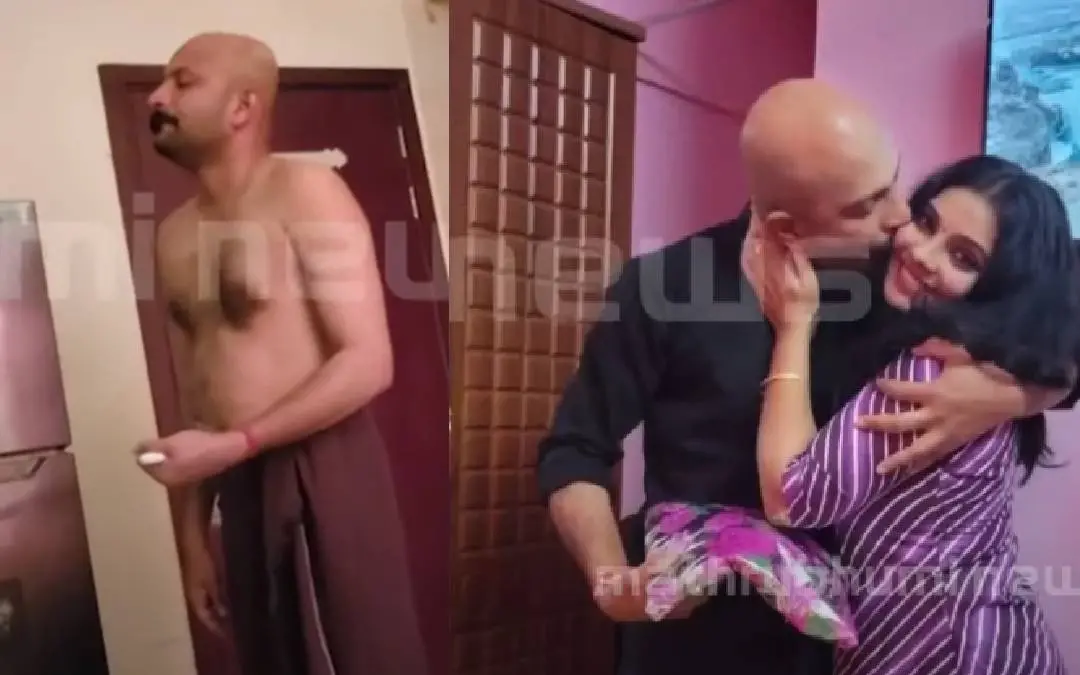 അതുല്യ വീട്ടിലേക്കയച്ച ദൃശ്യങ്ങളില് നിന്ന് ( ഇടത്ത്), സതീഷും അതുല്യയും | Screengrab : News Video
