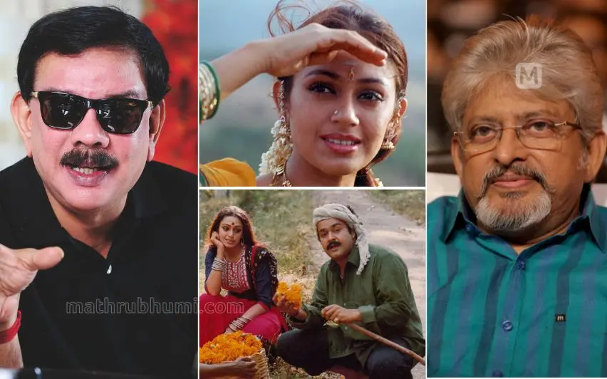 പ്രിയദർശൻ, മേലേപ്പറമ്പിൽ ആൺവീട് എന്ന ചിത്രത്തിൽ ശോഭന, തേന്മാവിൻ കൊമ്പത്തിൽ നിന്നൊരു രംഗം, രാജസേനൻ | ഫോട്ടോ: മധുരാജ്, ആർക്കൈവ്സ്, എം.പി. ഉണ്ണിക്കൃഷ്ണൻ \ മാതൃഭൂമി