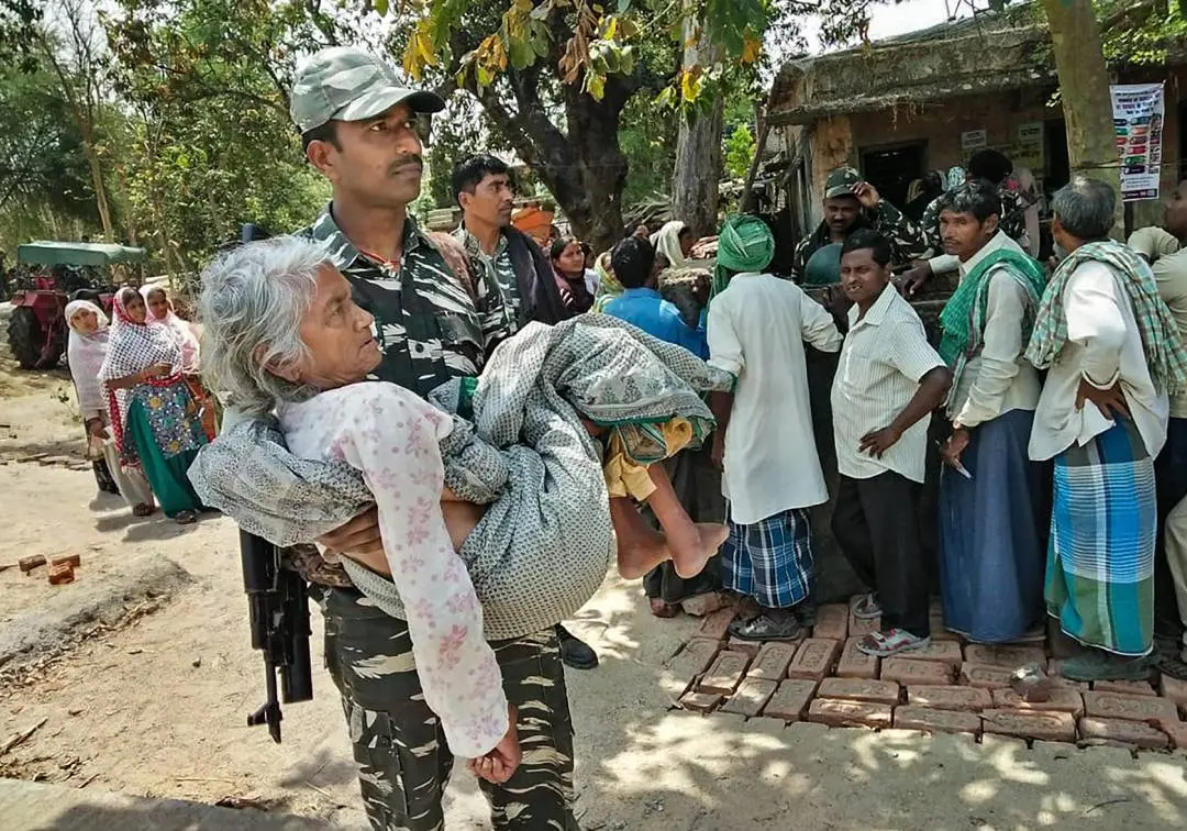 ബിഹാർ ലോക്സഭാ തിരഞ്ഞെടുപ്പ് കാലത്ത് പോളിംഗ് സ്റ്റേഷനിലെ കാഴ്ച| ഫയൽ ഫോട്ടോ:പി.ടി.ഐ