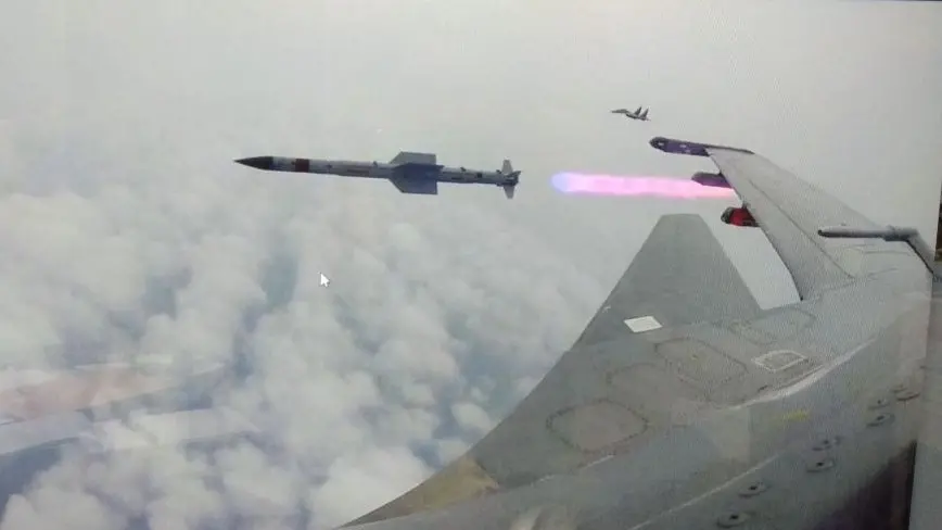അസ്ത്ര മിസൈൽ വിക്ഷേപണം | image credit: @defencealerts x post