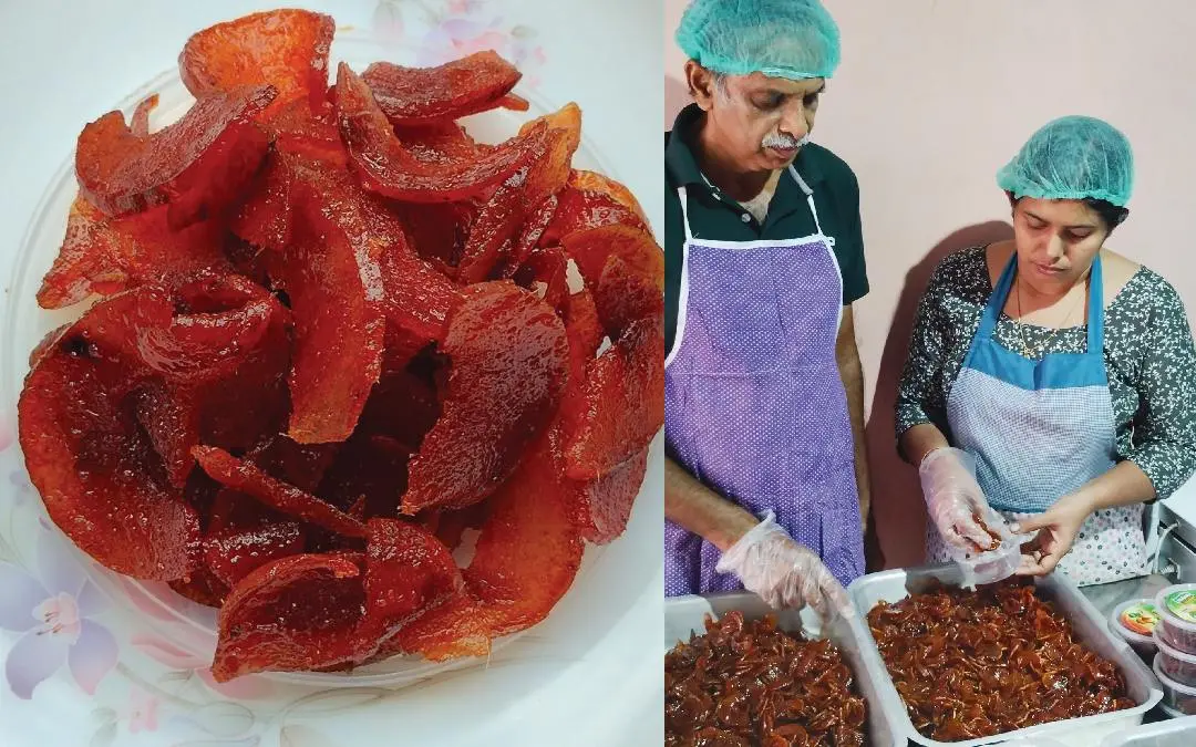 ജാതിത്തൊണ്ട് കാൻഡി, കാൻഡി പാക്കറ്റിലാക്കുന്ന ടി.ടി. ബേബി