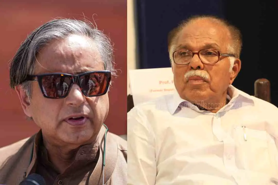 ശശി തരൂര്, പി.ജെ.കുര്യന് |ഫോട്ടോ:PTI, മാതൃഭൂമി