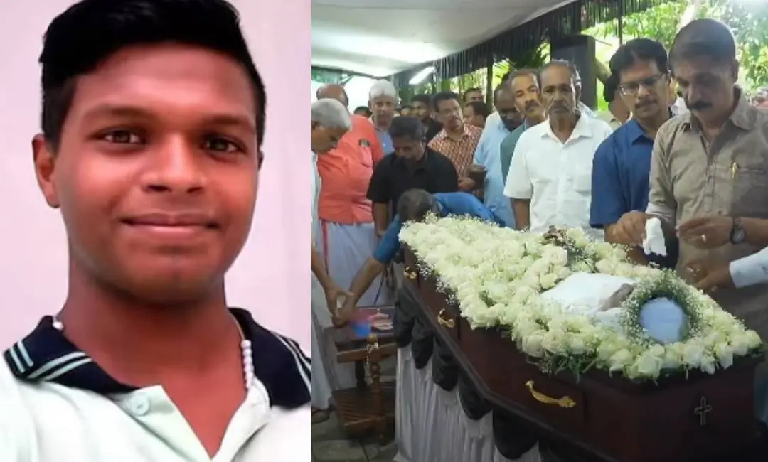 ഐവിൻ ജിജോ, ഐവിന്റെ മൃതദേഹം പൊതുദർശനത്തിന് വച്ചപ്പോൾ
