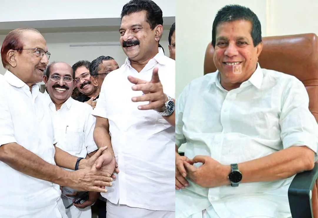 പി.വി.അന്വര് പി.കെ.കുഞ്ഞാലിക്കുട്ടിക്കൊപ്പം, ലീഗ് എംഎല്എ പി.അബ്ദുള് ഹമീദ് |ഫോട്ടോ:മാതൃഭൂമി