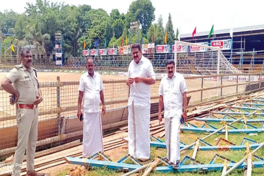 ഗാലറി തകര്ന്ന് അപകടം: സംഘാടകര്ക്കെതിരേ പോലീസ് കേസെടുത്തു; ചികിത്സ ഏറ്റെടുക്കുമെന്ന് ക്ലബ്
