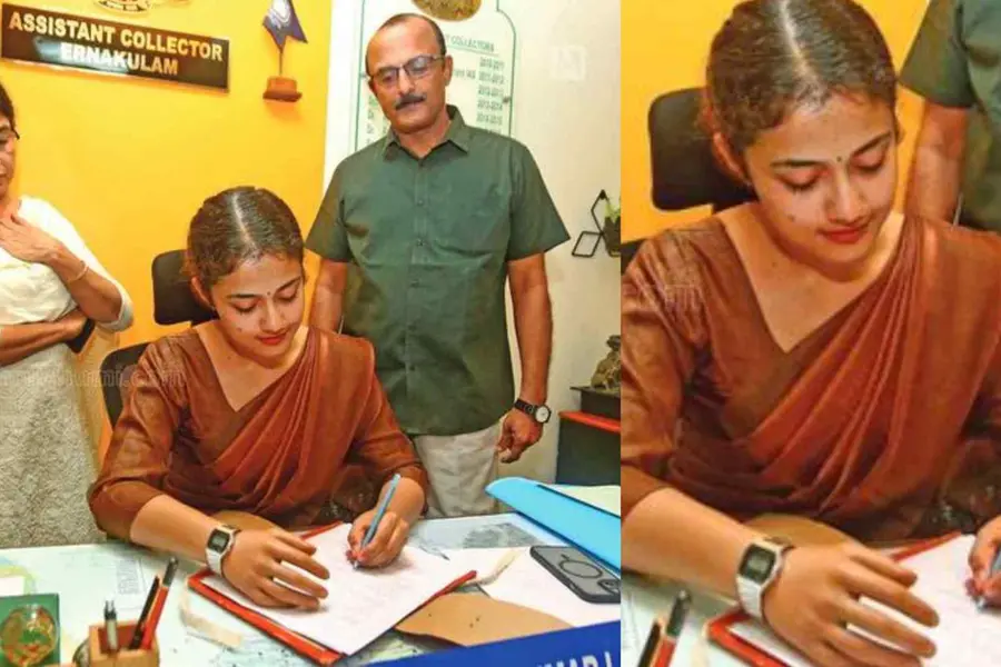 അറ്റുപോയ വലതുകൈ സാക്ഷി, ഇടതുകൈകൊണ്ട് ചുമതലയേറ്റു; പാർവതി അസി. കളക്ടറായി
