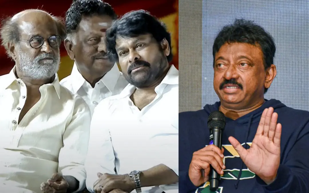 രജനീകാന്തും ചിരഞ്ജീവിയും, രാംഗോപാല്‍ വര്‍മ | Photo: PTI