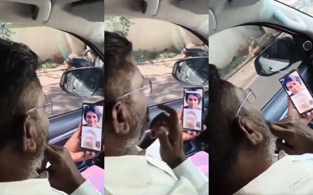 വേടന് തോല് തിരുമാവളവന് എംപിയോട് സംസാരിക്കുന്നു | Photo: Screen grab/ X: Bala vetrivel N