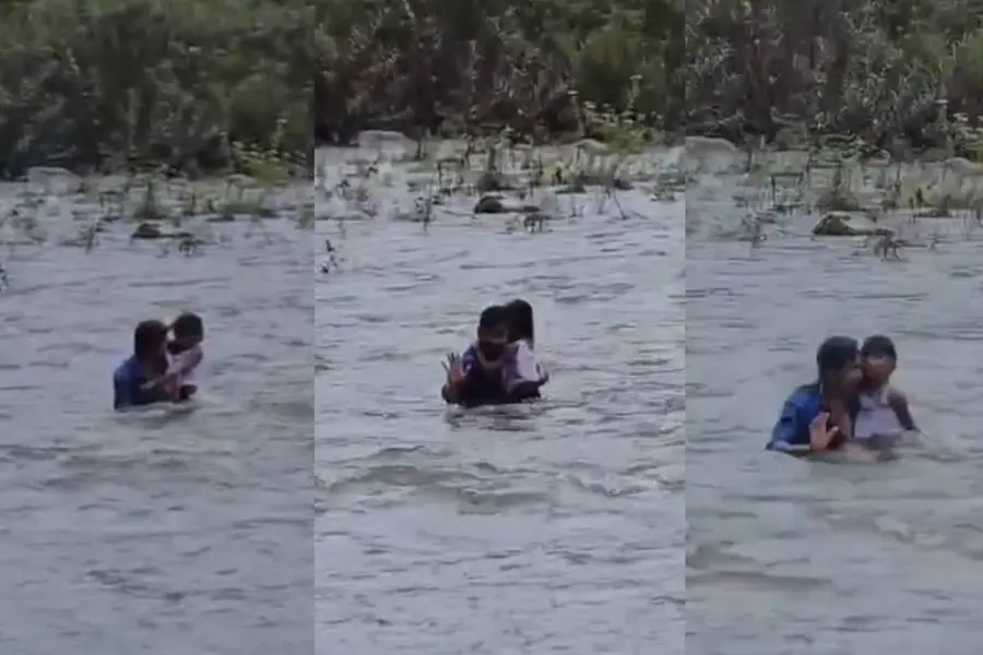 കൊട്ടിയൂർ ബാവലിപ്പുഴയിൽ പെണ്‍കുട്ടി ഒഴുക്കില്‍പ്പെട്ടു; രക്ഷപ്പെടുത്തി യുവാക്കള്‍ | വീഡിയോ