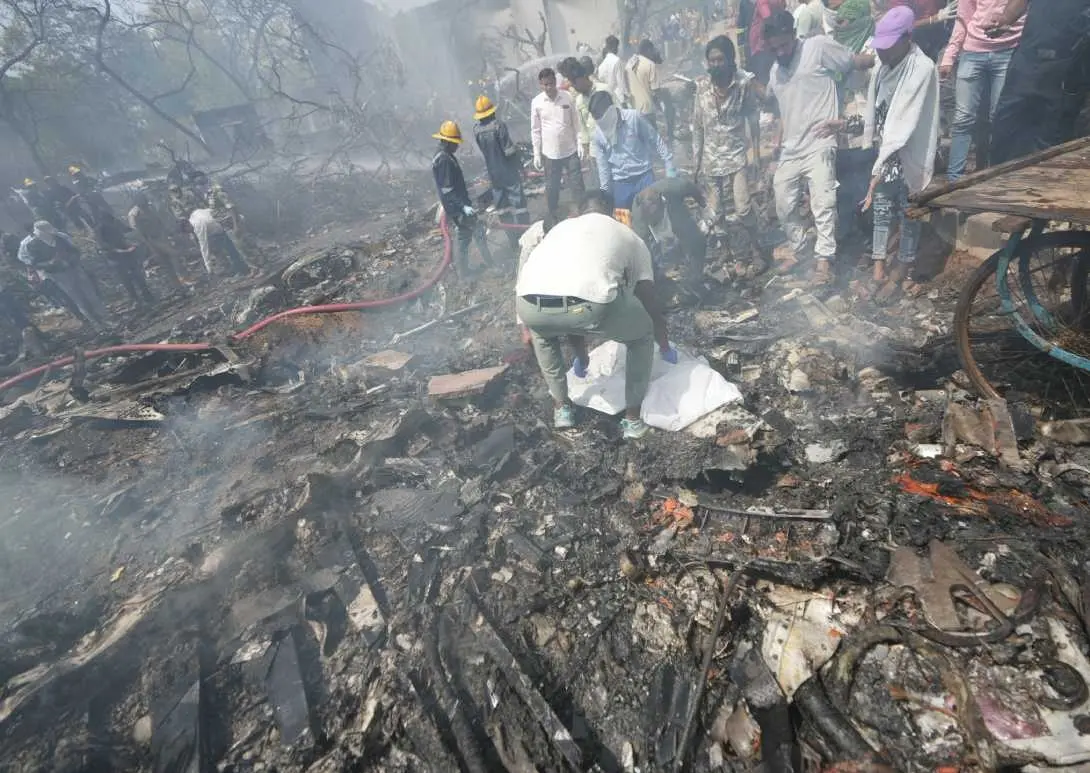 സംഭവസ്ഥലത്ത് നിന്നുള്ള ദൃശ്യം | Photo: AP