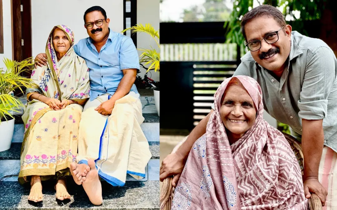 കെ.എം. ഷാജിയും ഉമ്മ ആയിഷയും