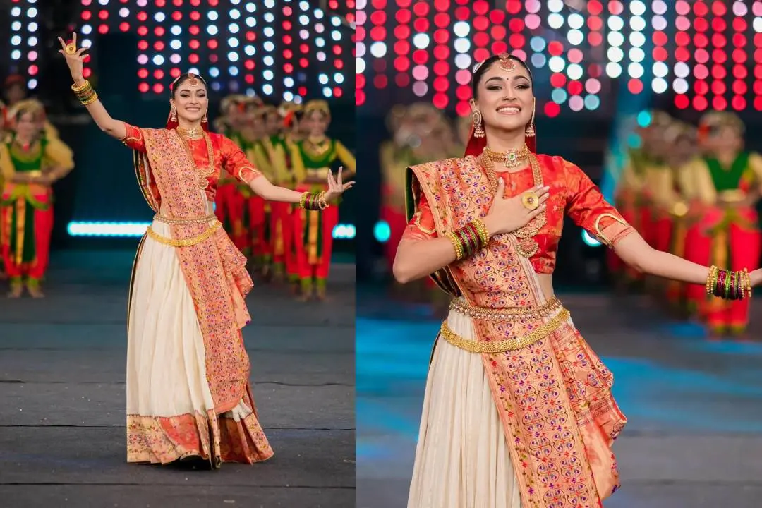 ഉദ്ഘാടന വേദിയില് നന്ദിനി ഗുപ്ത | Photo: instagram/ miss world