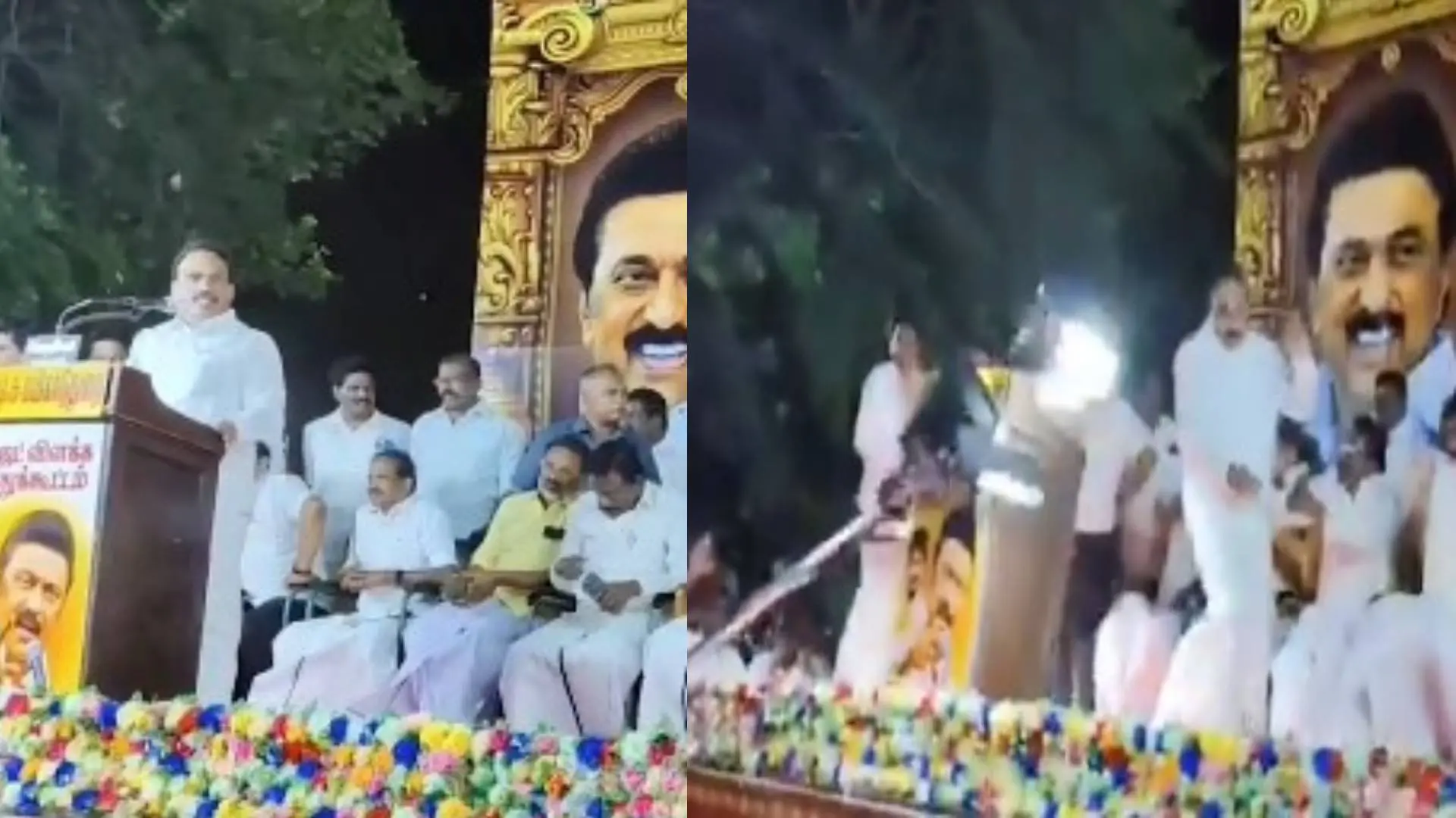 അപകടത്തിന് തൊട്ട് മുന്പും ശേഷവുമുള്ള ദൃശ്യം |Image courtesy: PTI Video
