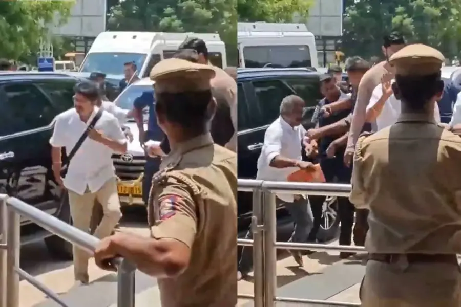വിജയ്‌യെ കാണാൻ ഓടിയടുത്ത് ആരാധകൻ, സുരക്ഷാ ജീവനക്കാരന്റെ കയ്യിലെ തോക്കിനെച്ചൊല്ലി തർക്കം