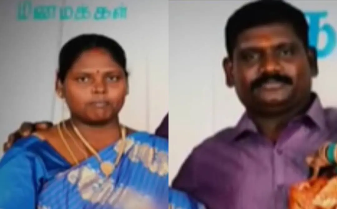 കൊല്ലപ്പെട്ട ഗീത, പ്രതി ജഗദ്ദീശന് | Screengrab Courtesy: Youtube.com/News18 Tamilnadu