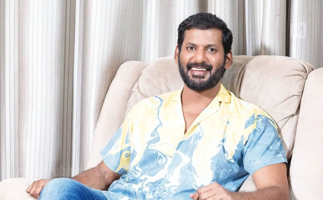 നടൻ വിശാൽ | ഫോട്ടോ: സിദ്ദിഖുൽ അക്ബർ \ മാതൃഭൂമി