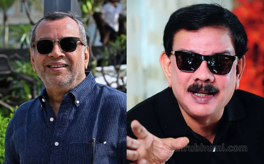 പരേഷ് റാവൽ, സംവിധായകൻ പ്രിയദർശൻ | ഫോട്ടോ: AFP, മധുരാജ്\ മാതൃഭൂമി