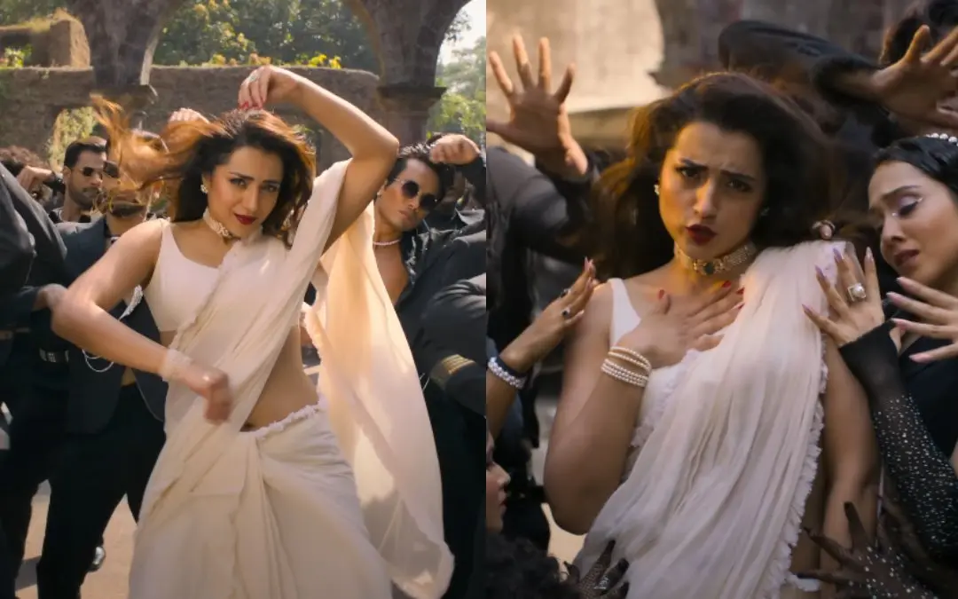 ഷുഗര് ബേബി പാട്ടില് തൃഷ | Photo: Screen grab/ YouTube: Saregama Tamil