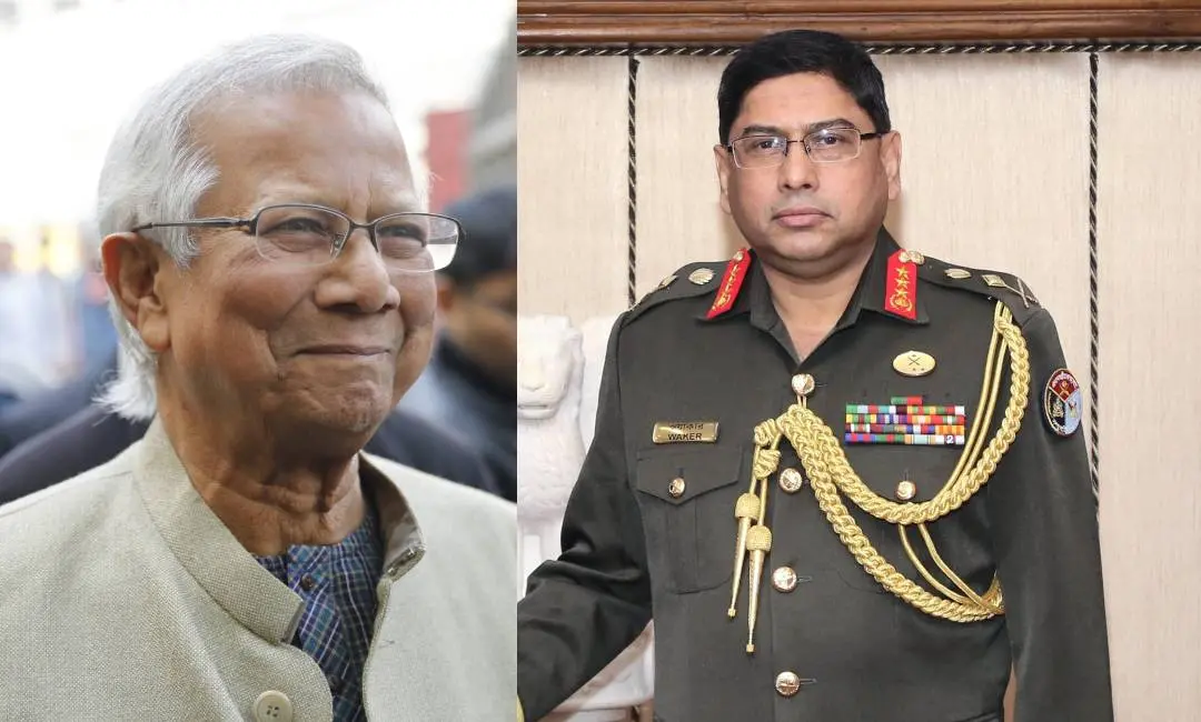 മുഹമ്മദ് യൂനുസ്, വക്കര് ഉസ് സമന്| AFP, PTI