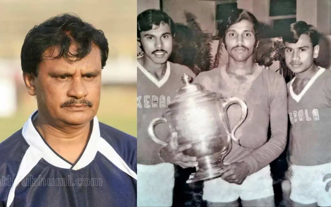 നജിമുദ്ദീൻ, 1973-ലെ സന്തോഷ് ട്രോഫിയുമായി ഗോളി രവിയും(നടുക്ക്) നജിമുദ്ദീനും (വലത്) ടൈറ്റസ് കുര്യനും(ഫയൽ ചിത്രം)