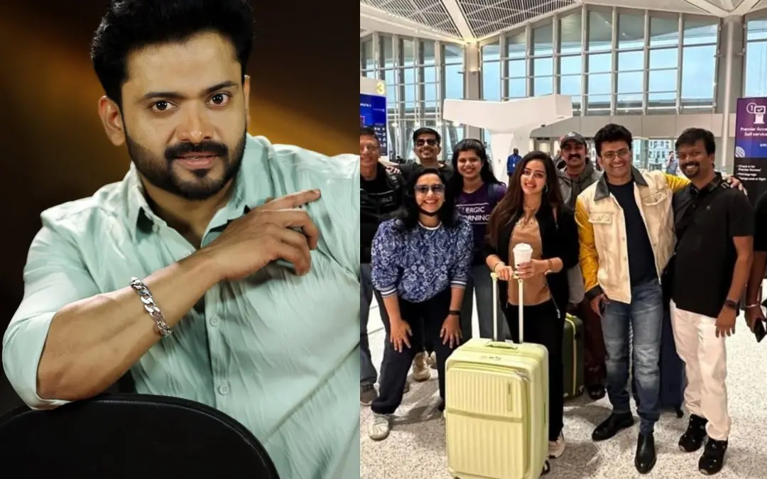 മണിക്കുട്ടന്, ന്യൂയോര്ക്കിലെ പരിപാടിക്കെത്തിയ താരം സംഘാംഗങ്ങള്ക്കൊപ്പം | Photo: Instagram/ Manikuttan TJ