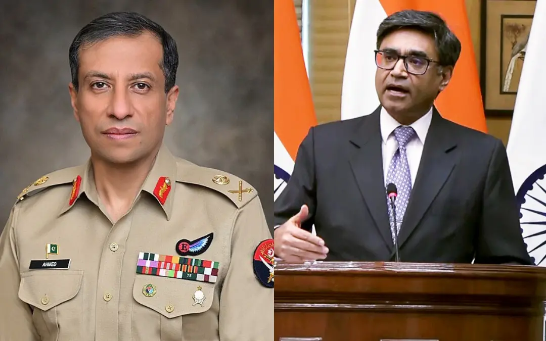 ലെഫ്റ്റനന്റ് ജനറല് അഹമ്മദ് ഷെരീഫ് ചൗധരി, വിക്രം മിശ്രി | Photo: ANI