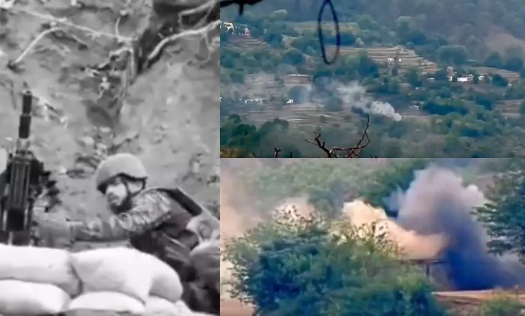ഇന്ത്യൻ സെെന്യം പങ്കുവച്ച ദൃശ്യങ്ങൾ
