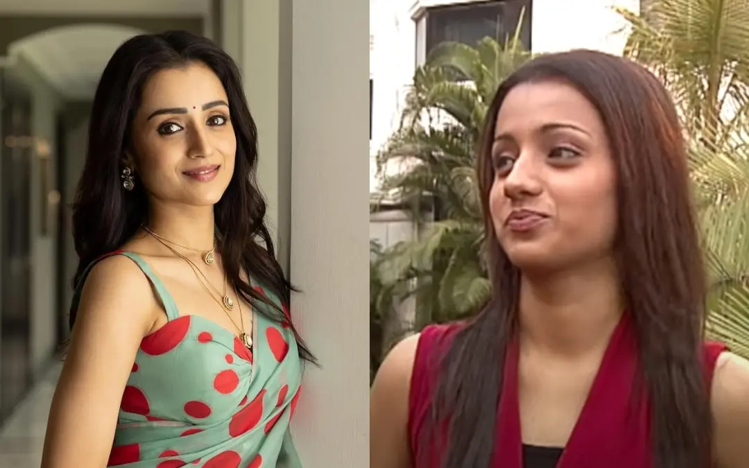 തൃഷ, തൃഷ പഴയ അഭിമുഖത്തില് | Photo: Instagram/ trishakrishnan, Screen grab: YouTube/ Sun TV