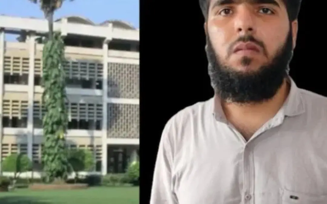 ഐഐടി ബോംബെ ക്യാംപസ്, അറസ്റ്റിലായ യുവാവ് | Photo: NDTV
