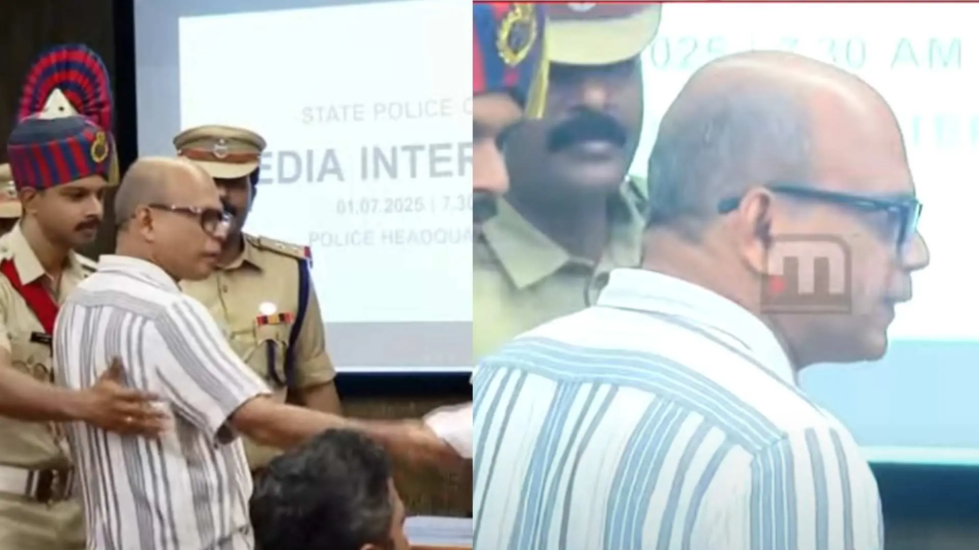 വാർത്താ സമ്മേളനത്തിൽ നിന്ന് | Photo: Screengrab/ Mathrubhumi News