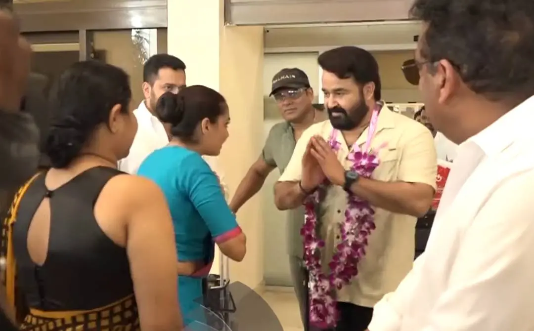 ബന്ദാരനായകെ അന്താരാഷ്ട്ര വിമാനത്താവളത്തിൽ മോഹൻലാൽ | സ്ക്രീൻഗ്രാബ്