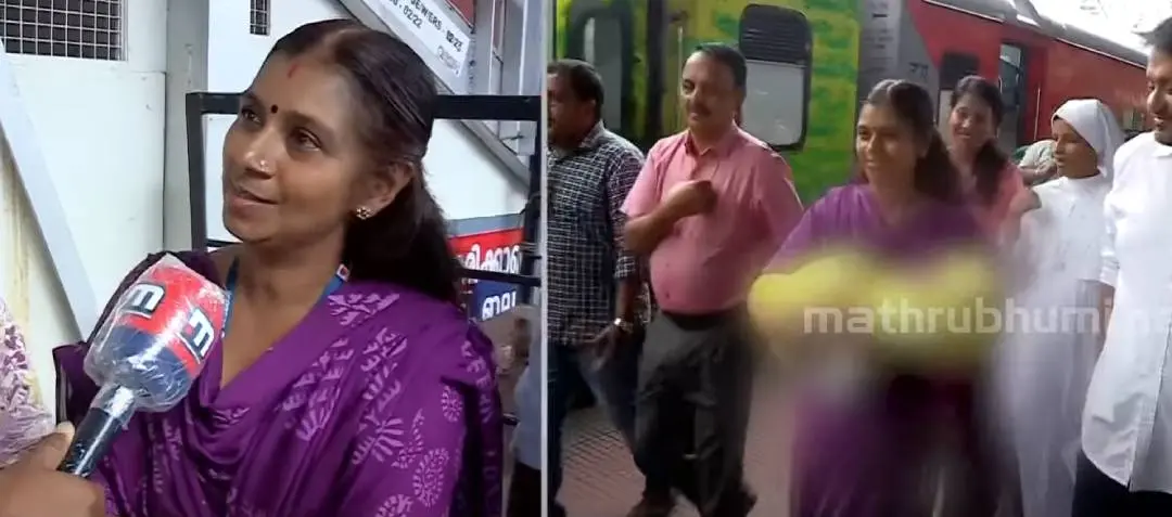 നിധിയുമായി ജാര്ഖണ്ഡിലേക്ക് യാത്ര തിരിക്കുന്ന സംഘം| photo: mbi news screen grab