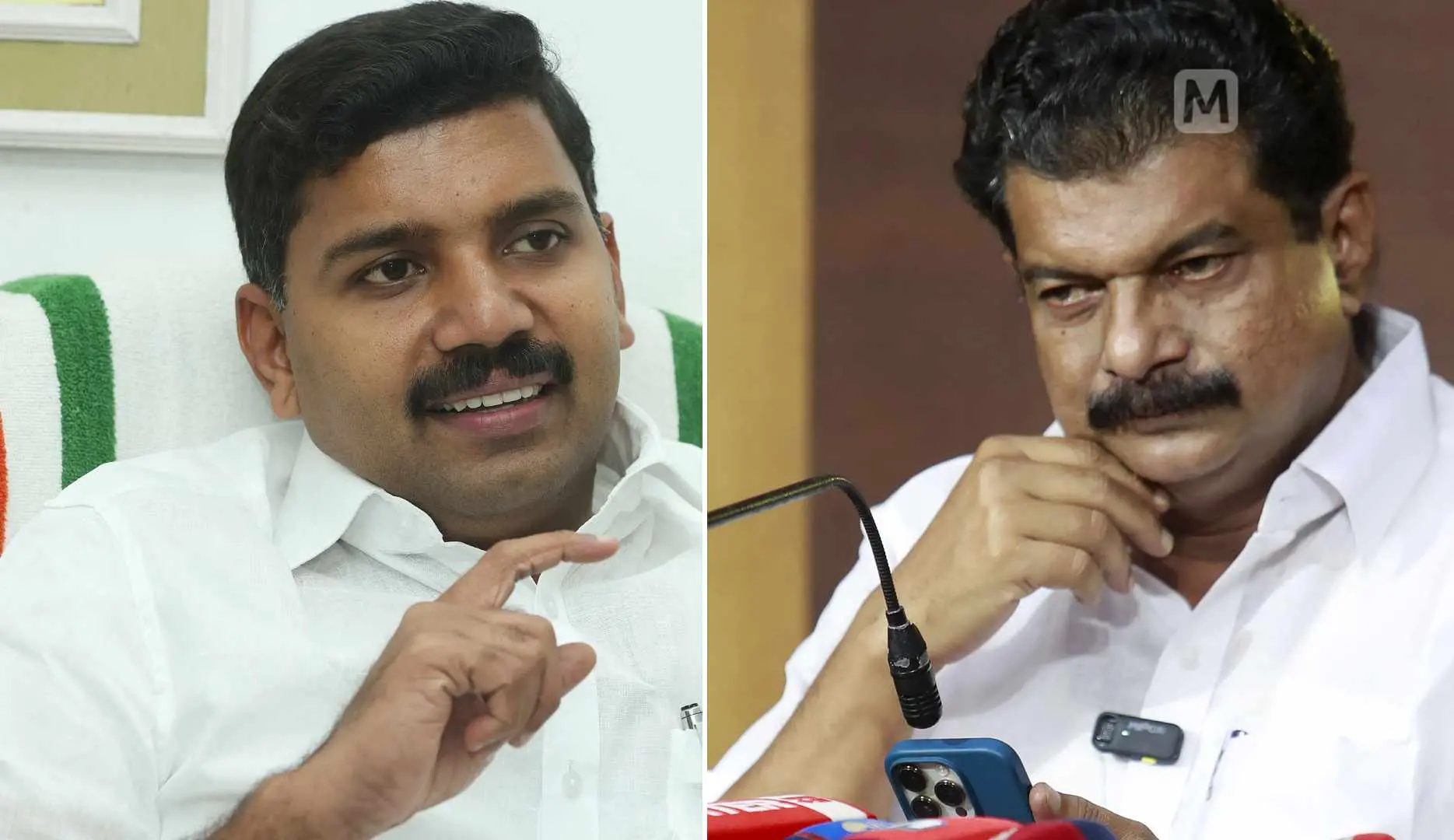 വി.എസ്. ജോയ്, പി.വി. അൻവർ | Photo: മാതൃഭൂമി