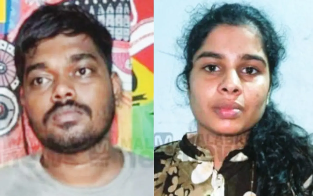 മങ്കര സ്വദേശി സുനില്, മണ്ണൂര് സ്വദേശി സരിത