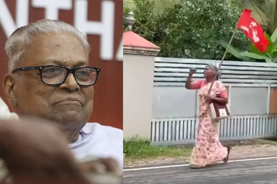 'കണ്ണേ കരളേ വിഎസ്സേ...'; കണ്ഠമിടറി, മുഷ്ടിചുരുട്ടി ഒറ്റയ്ക്കൊരു പദയാത്ര; വൈറലായി ദൃശ്യം | വീഡിയോ