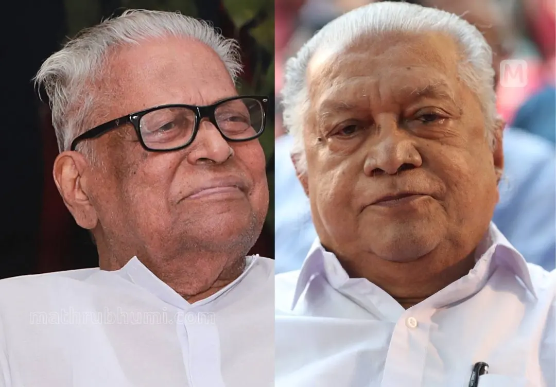 വി.എസ്. അച്യുതാനന്ദൻ, പിരപ്പൻകോട് മുരളി | Photo: Mathrubhumi