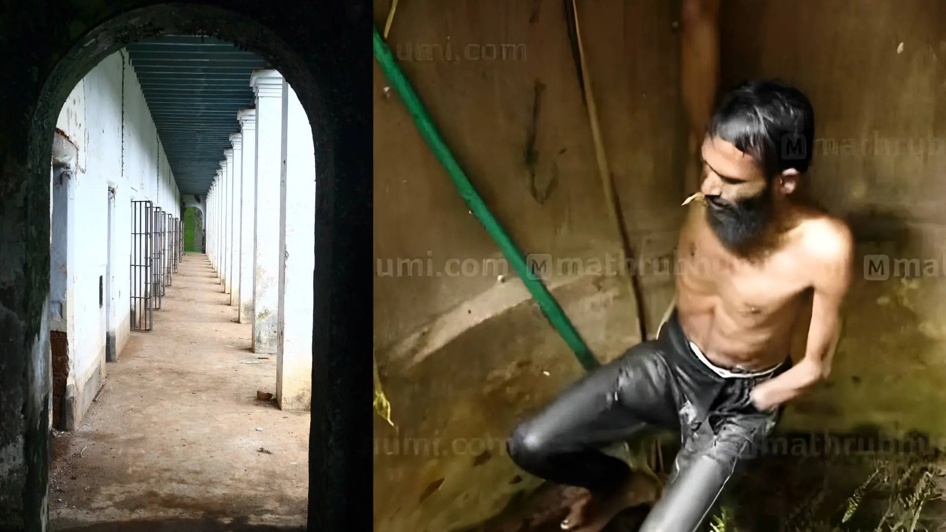 കണ്ണൂർ സെൻട്രൽ ജയിലിനകത്തു നിന്നുള്ള ദൃശ്യം, ഗോവിന്ദച്ചാമിയെ കിണറിൽ നിന്ന് പൊക്കിയെടുക്കുന്നു | Photo: മാതൃഭൂമി