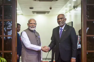 മാലദ്വീപുമായുള്ളത് ആഴത്തിലുള്ള ബന്ധമെന്ന് മോദി; ഇന്ത്യ ഏറ്റവും വിശ്വസ്ത വികസനപങ്കാളിയെന്ന് മുയിസ്സു