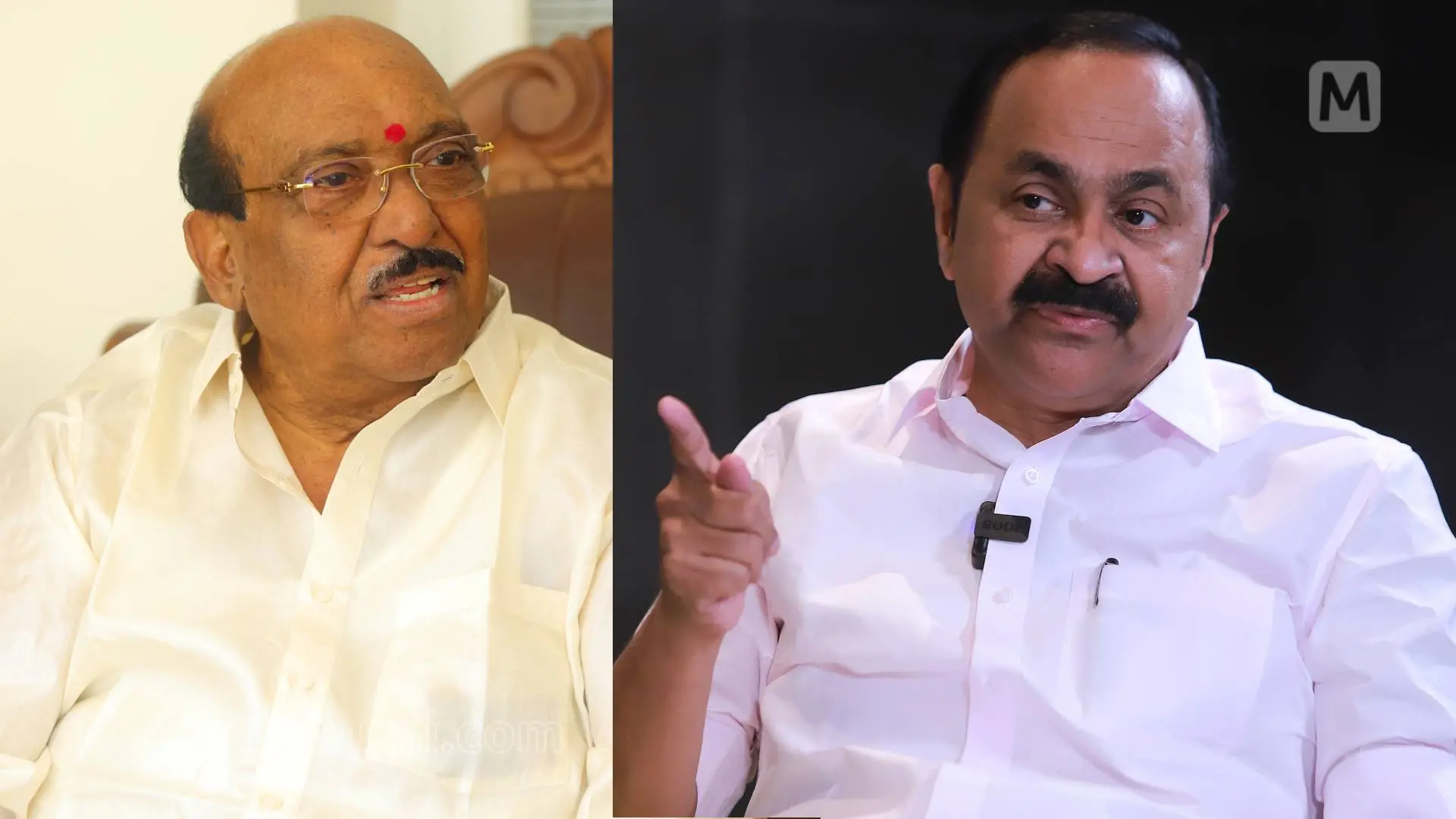 വെള്ളാപ്പള്ളി നടേശൻ, വി.ഡി. സതീശൻ | Photo: മാതൃഭൂമി