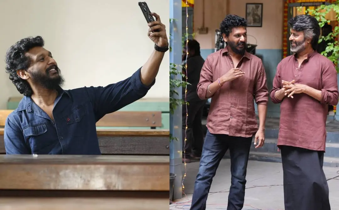 ലോകേഷ് കനകരാജ്, രജനീകാന്തിനൊപ്പം കൂലിയുടെ സെറ്റിൽ | ഫോട്ടോ: X