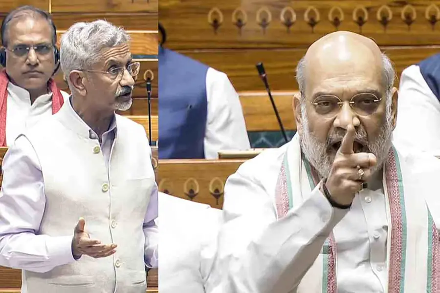 ഓപ്പറേഷൻ സിന്ദൂറിനിടെ മോദിയും ട്രംപും സംസാരിച്ചിട്ടില്ലെന്ന് ജയ്ശങ്കർ;പ്രതിപക്ഷ ബഹളം,പ്രകോപിതനായി ഷാ